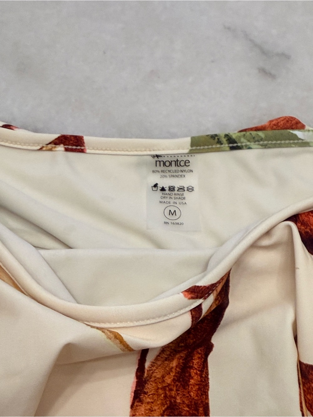 NWT Montce Tamarindo Rural Floral Ruffle Bikini Bottoms - Cream - Picture 5 of 6